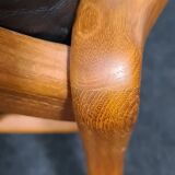 Fauteuil design danois en teck vintage par Komfort
