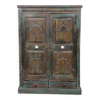 Armoire en teck ancien - 86x33x121cm - ae492