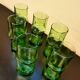 Set of 6 vintage orangeade glasses