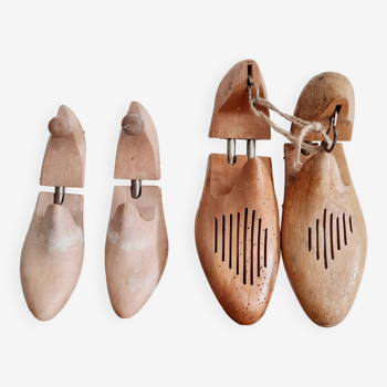 Old shoe trees set of 2 pairs