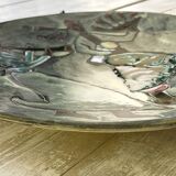 Musicians ceramic dish, signed