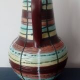 Large vintage Germany striped vase