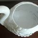 XL white ceramic swan planter - Vintage