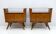 Pair of Art Deco Italian Briar Walnut Bedside Tables, 1930s