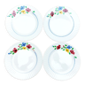 4 dessert plates Digoin Sarreguemines Beausoleil