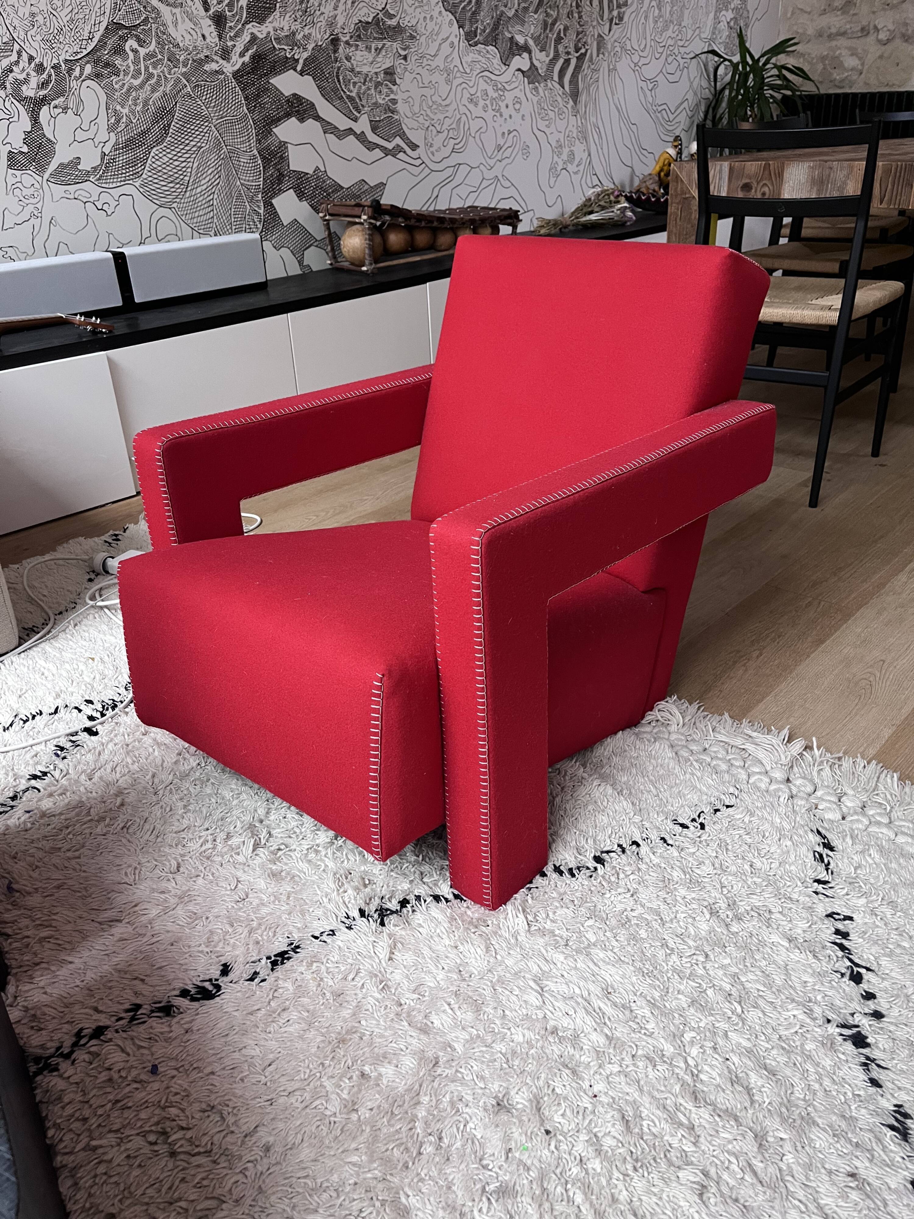 Utrecht armchair by Rietveld by Cassina