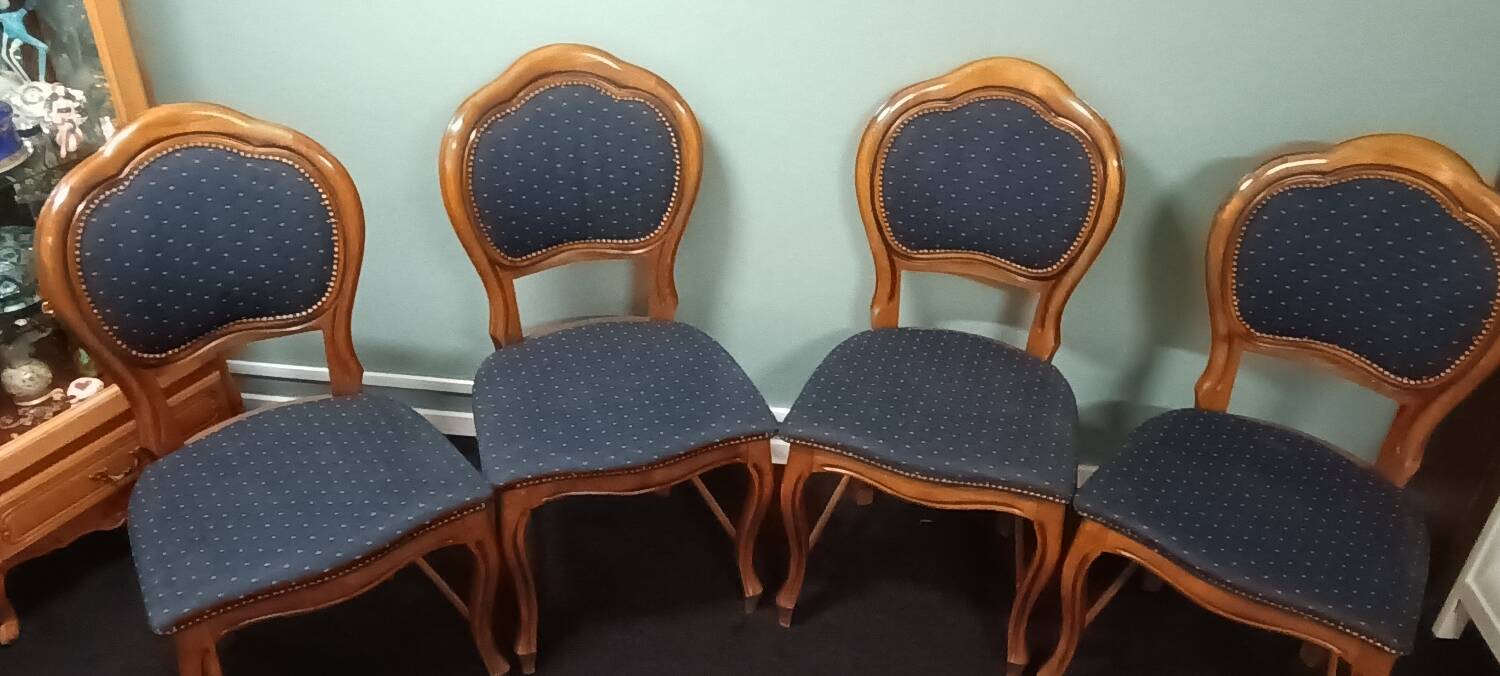 4 chaises Louis Philippe trèfle