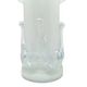 ABX Modernism Vase, white glass, Poland, 1970s