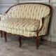 Louis XV style carved wooden basket bench, circa 1880