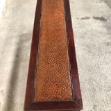 Asian style bench exotic wood 80s