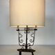 Wrought Iron Candelabrum with Six Lights, French Work, circa 1950