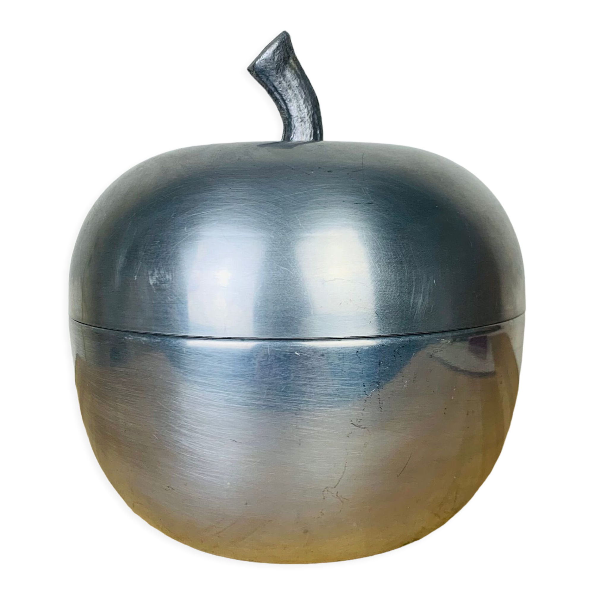 Ice bucket apple aluminum 70s