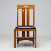 Table Frank Lloyd Wright ‘608 Taliesin’ + four Mackintosh chairs “309 Ingram”