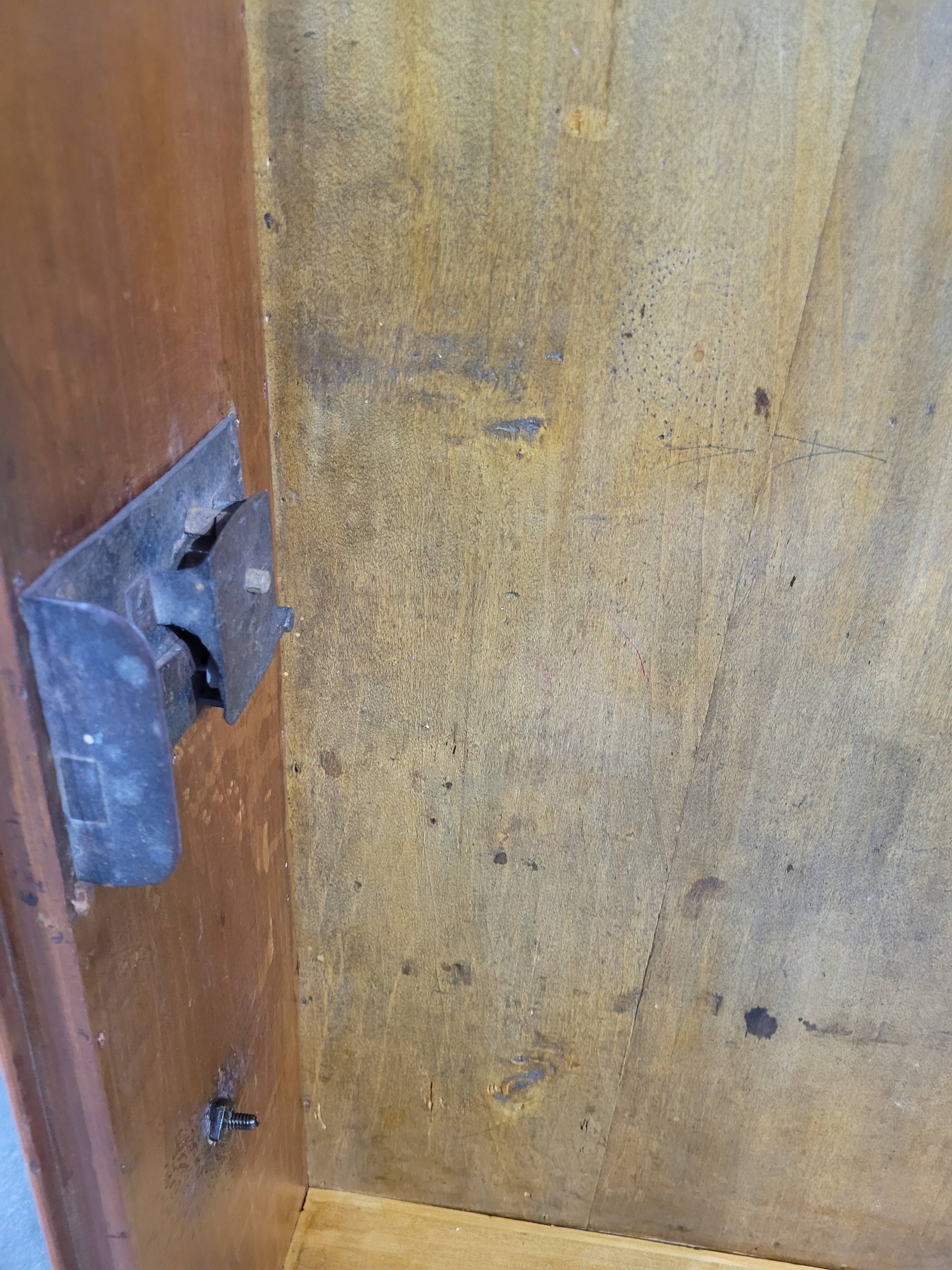 Louis XV low chest of drawers in solid cherry wood