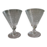 Paire de verres en cristal de Baccarat