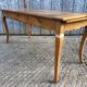 Antique Louis XV style farmhouse table in solid cherry wood.