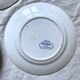 Sarreguemines ironstone dessert plates, "Embroidery" model