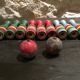 Vintage wooden bowling game