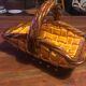 Ceramic woven basket
