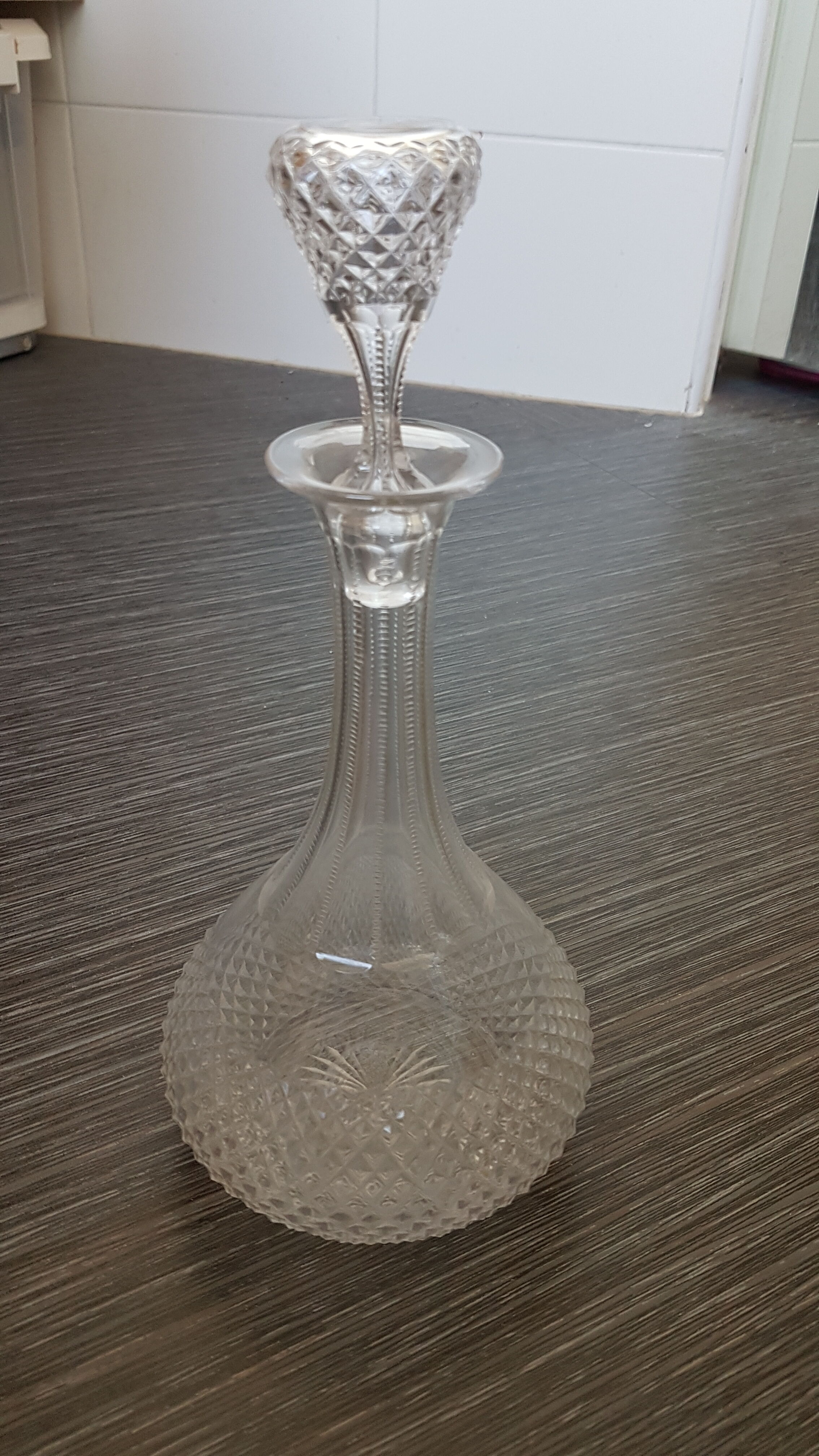 Ancient crystal carafe