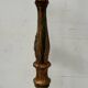 Lampadaire en bois sculpté polychrome XX siècle