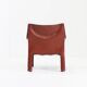 Fauteuil Cassina Cab 414 de Mario Bellini en cuir bordeaux Ital
