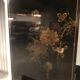 Chinese lacquered sideboard signed