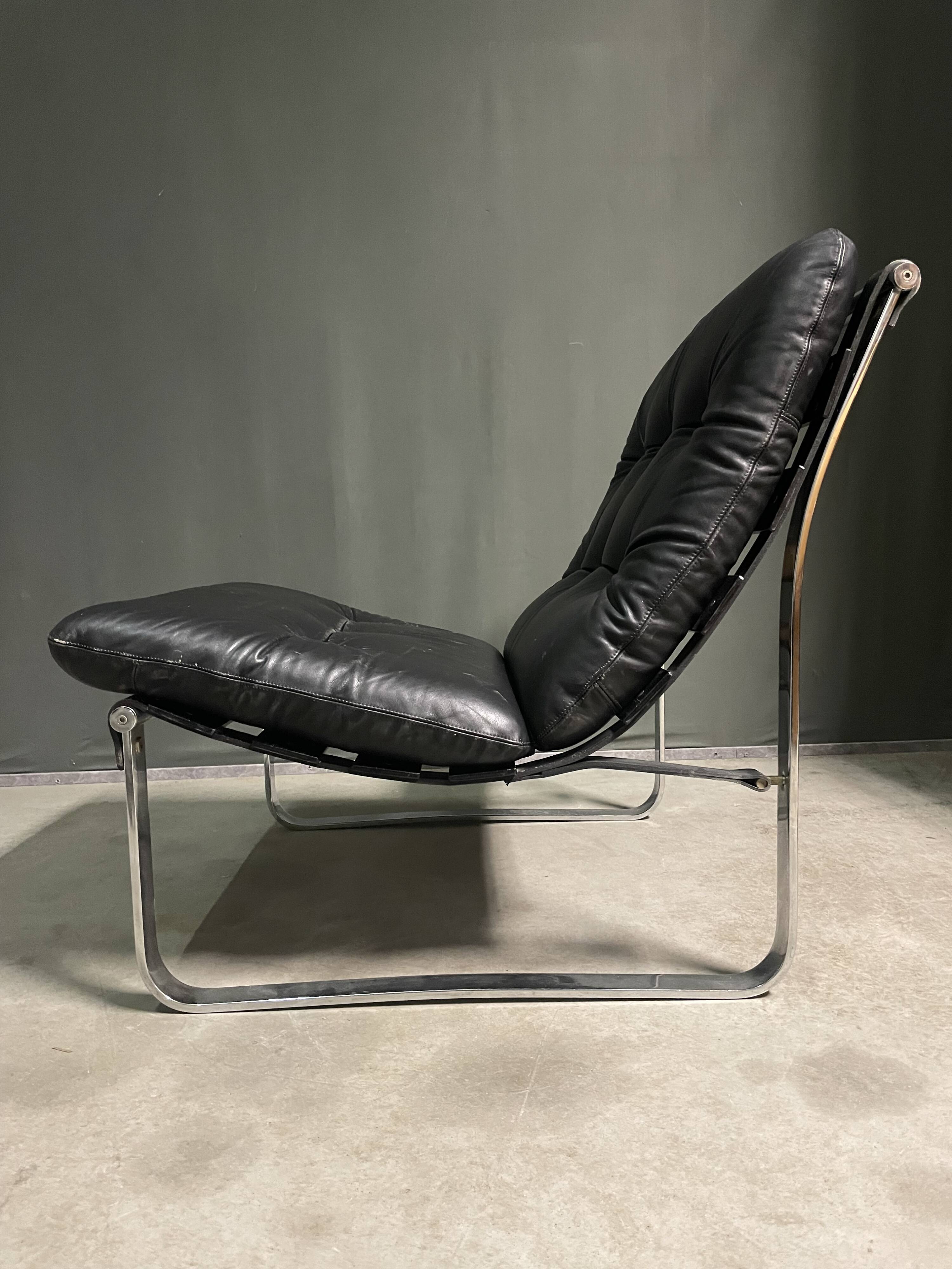 A pair of Ingmar Relling for  lounger chairs for Westnofa, circa 1970