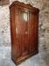 Antique French pine bonnetière – rustic country wardrobe – circa 1900–1920
