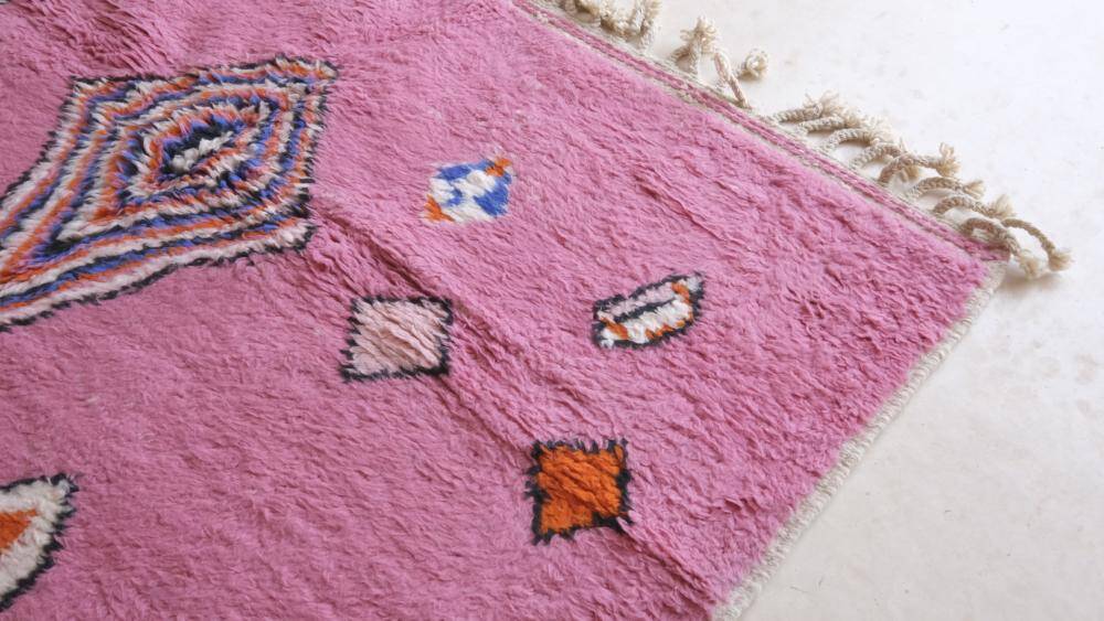 Pink Moroccan Rug - 295 x 207 cm