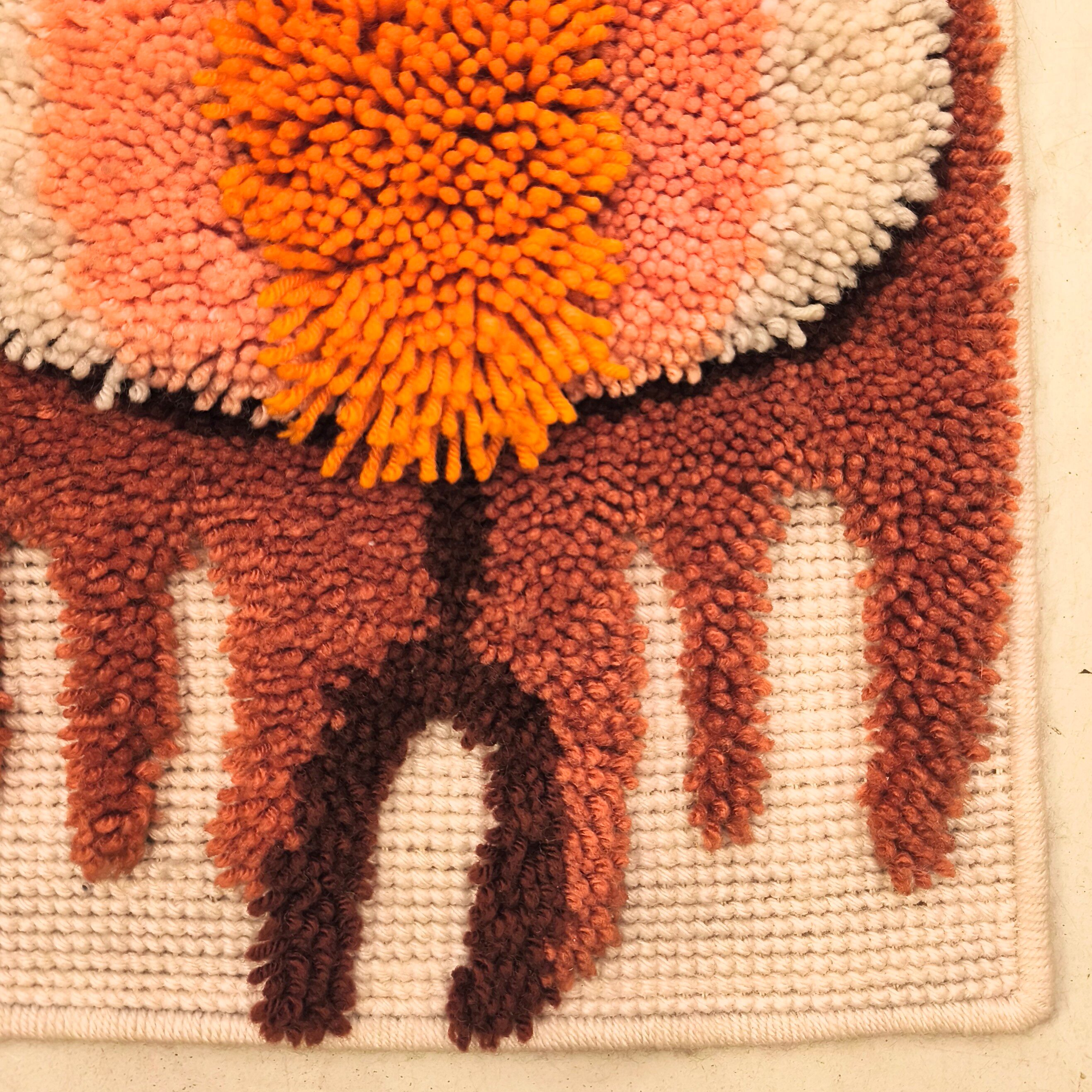 1970 wool wall tapestry