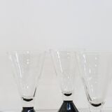 Ensemble de 3 verre à pied / eau Luminarc, 1980, neuf