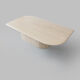 Table basse en travertin italien vintage
