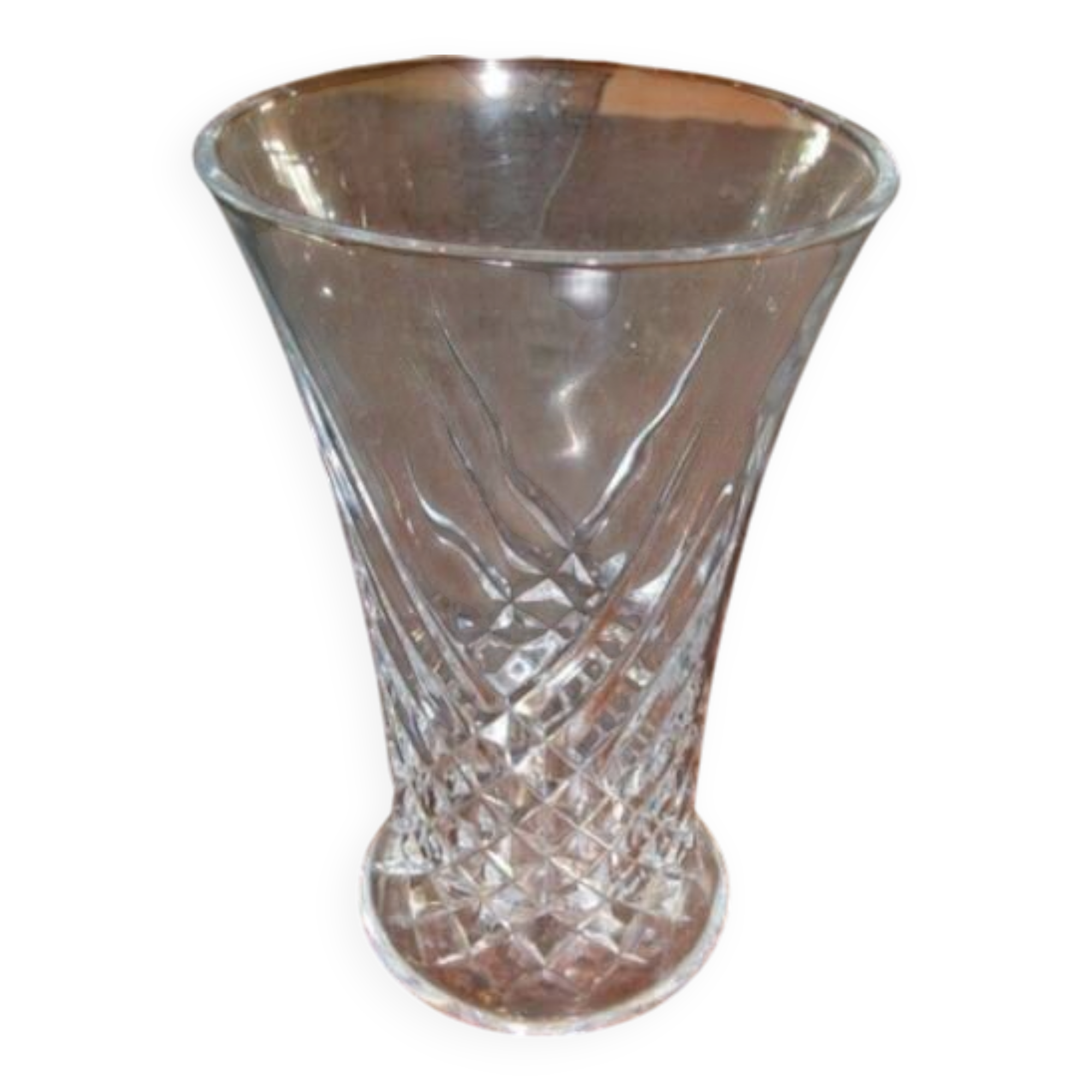 Vase cristal annees 1970