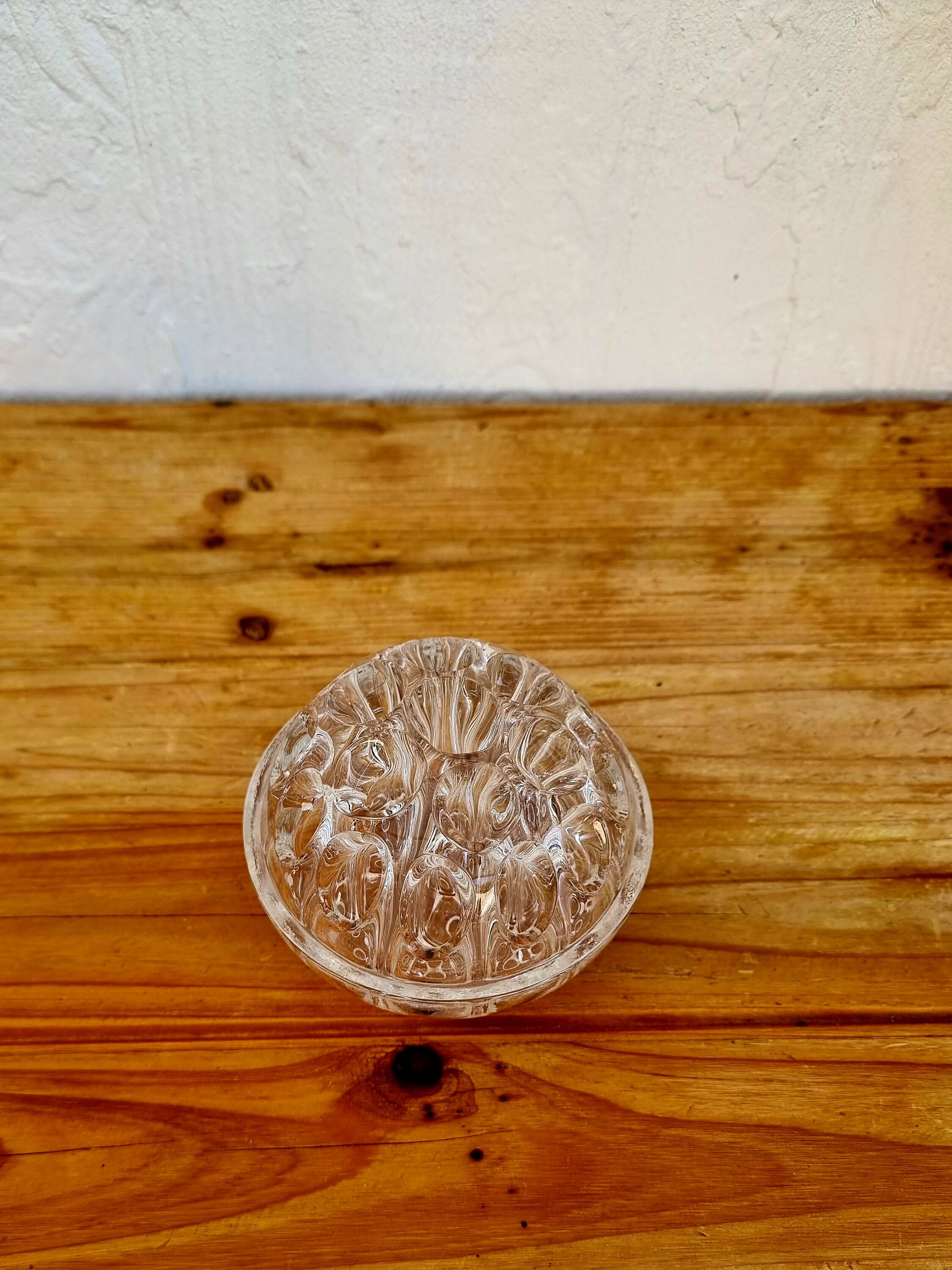 Vintage glass flower pick