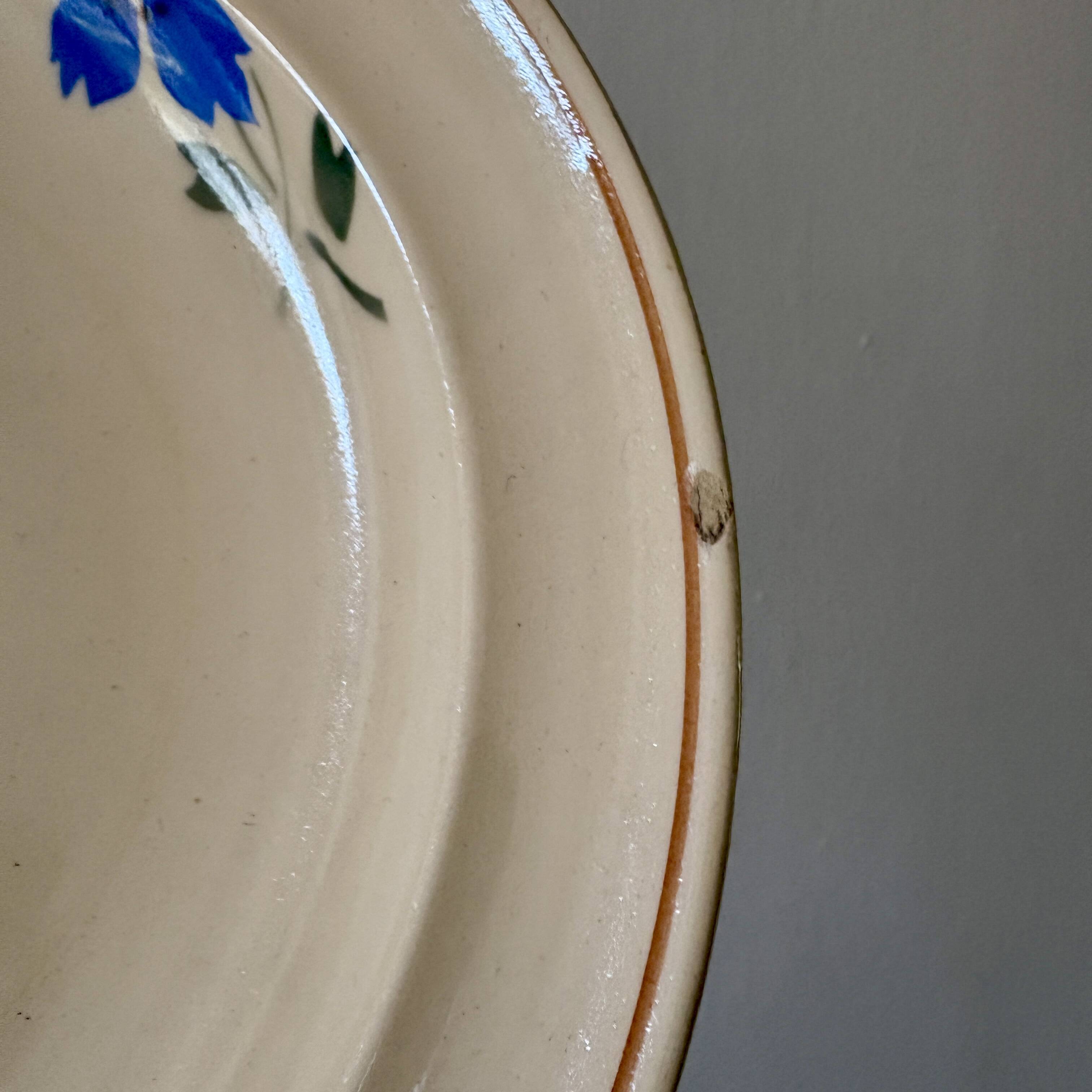 Set of 10 mismatched vintage soup plates