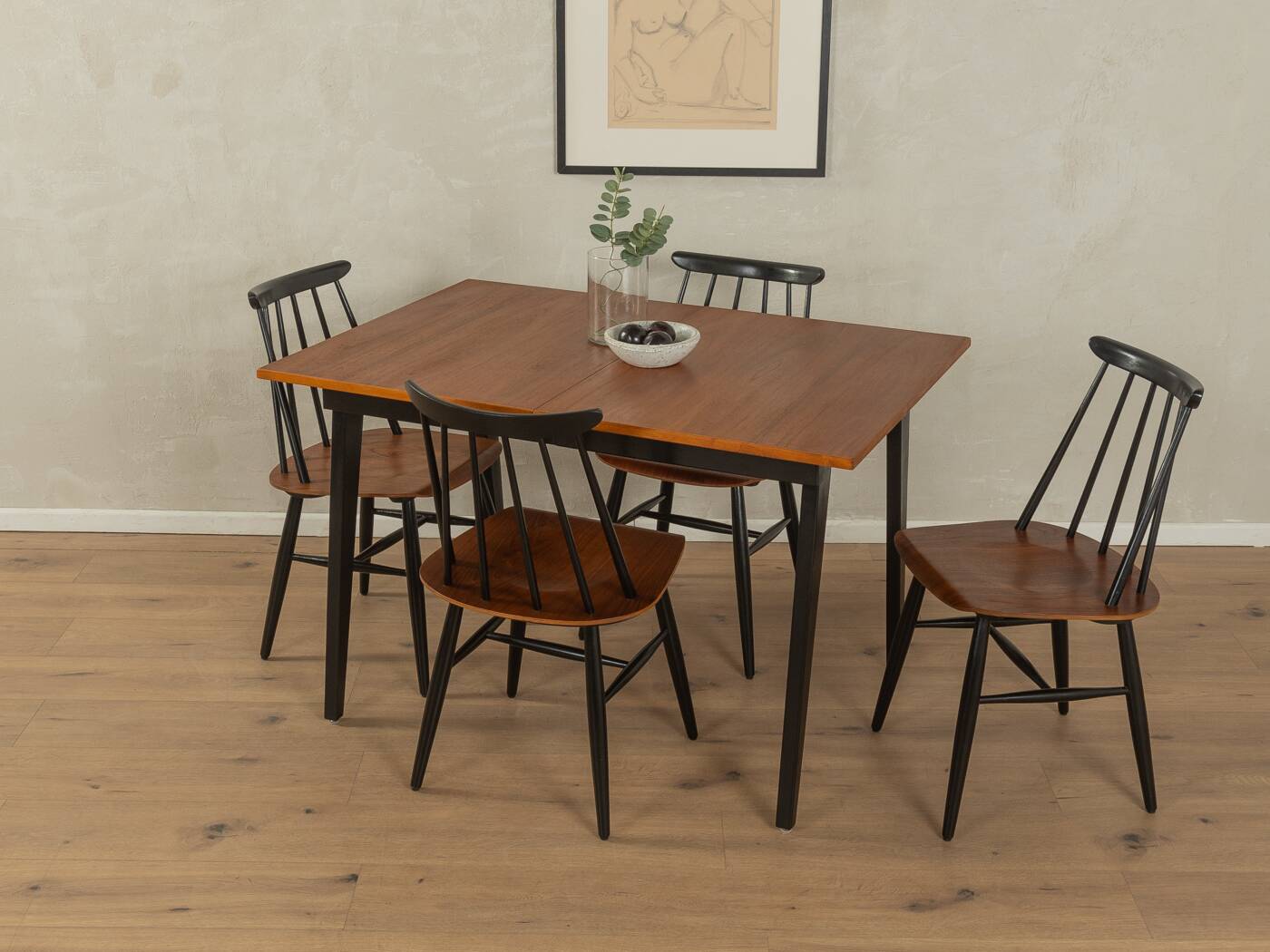 1960s dining table, Ilmari Tapiovaara, ASKO