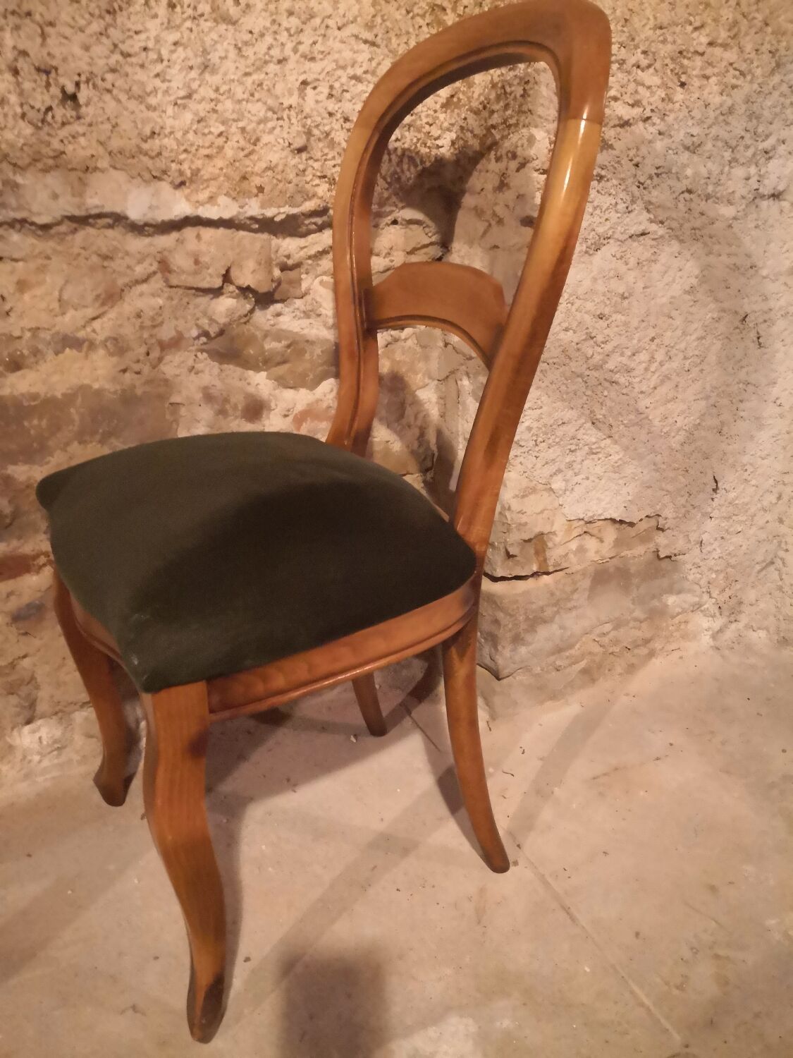 6 Chaises Louis-Philippe boiserie en hêtre