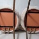 Lot de 2 chaises Pelfran moumoute ivoire vintage