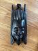 African mask with a smiling face made of ebony wood.