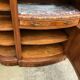 Buffet art déco plateau marbre, meuble vaisselier ancien
