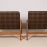 2X Jørgen Bækmark Lounge Chairs Model J84, 1971 Denmark