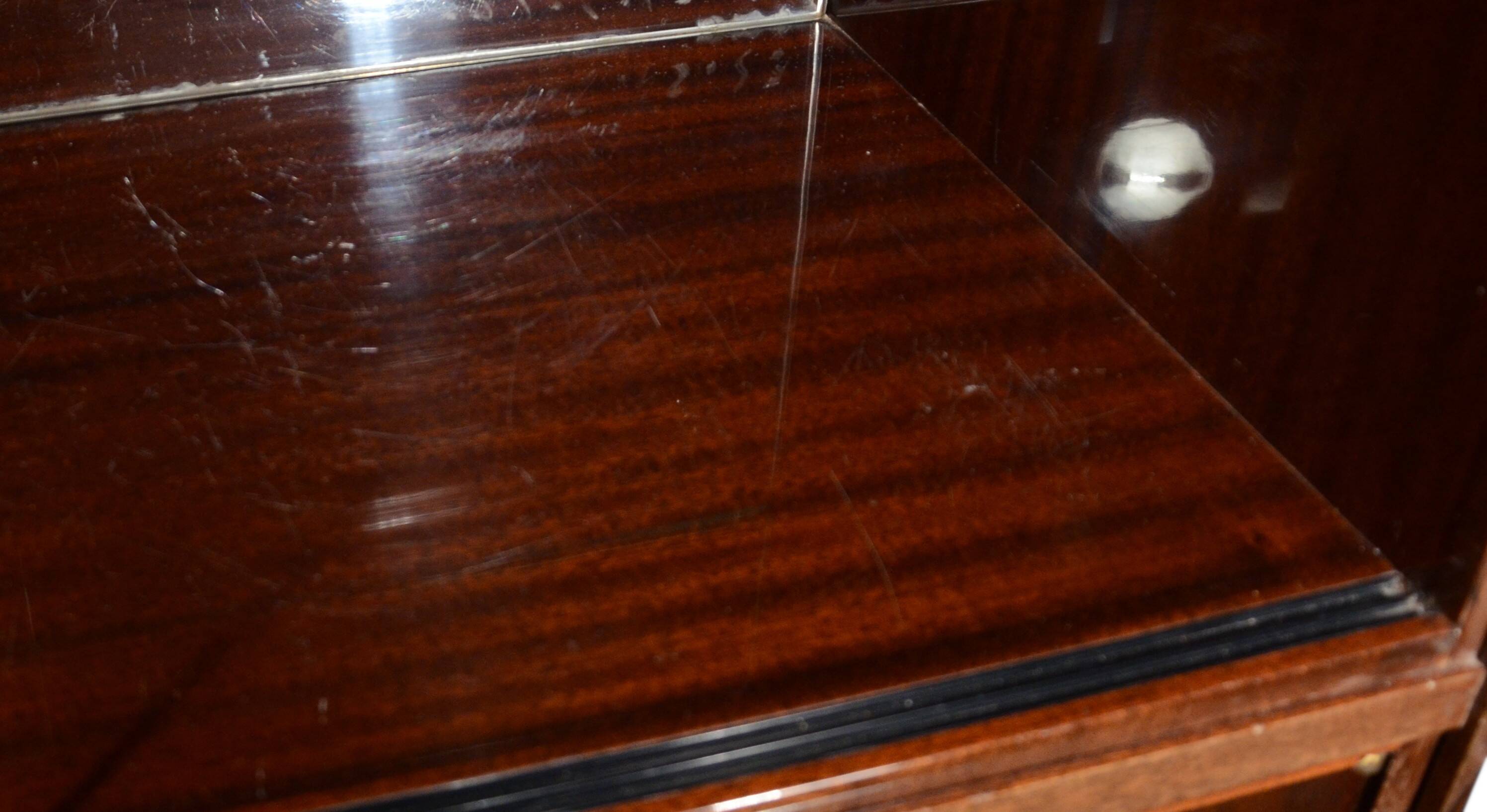 Display cabinet or bar cabinet in mahogany, 1970s