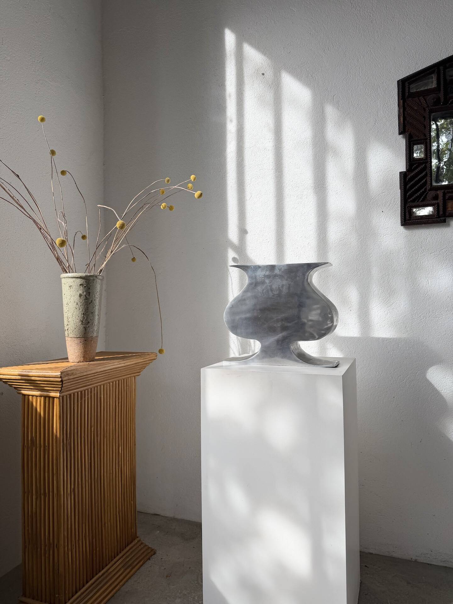 Vase fonte d’aluminium