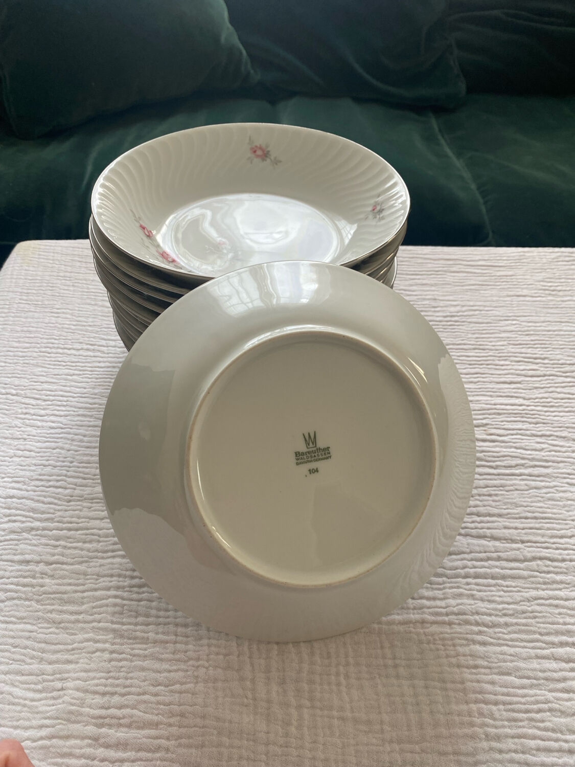 12 vintage Bareuther deep plates