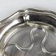 Christofle silver-plated bottle coaster, with ribbed edges, 19th century.
