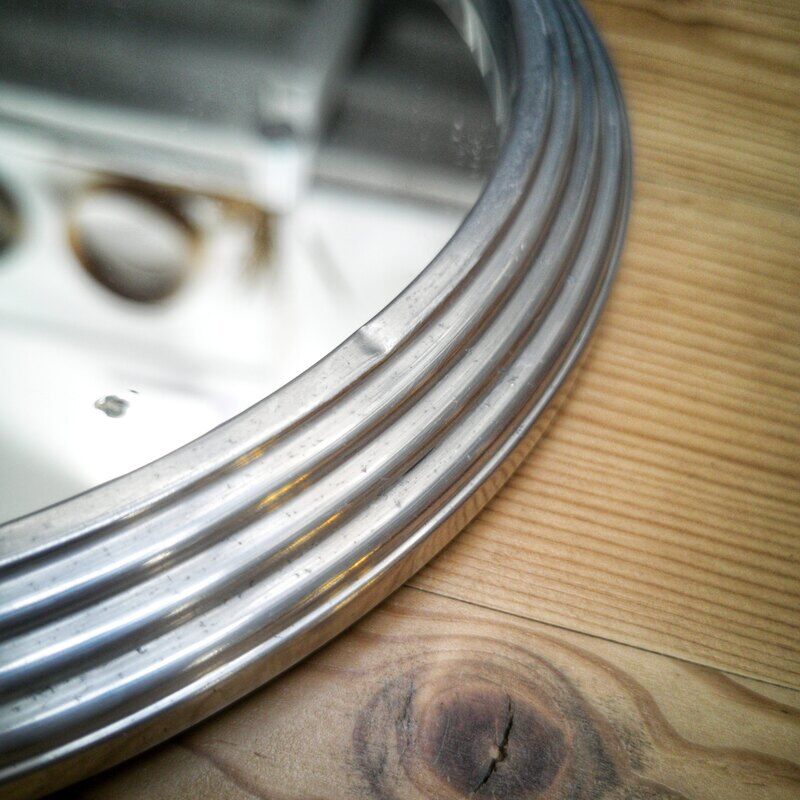 Silver mirror tray