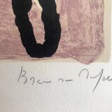 Bram van velde, untitled, 1972 (mp 83). lithograph signed in pencil