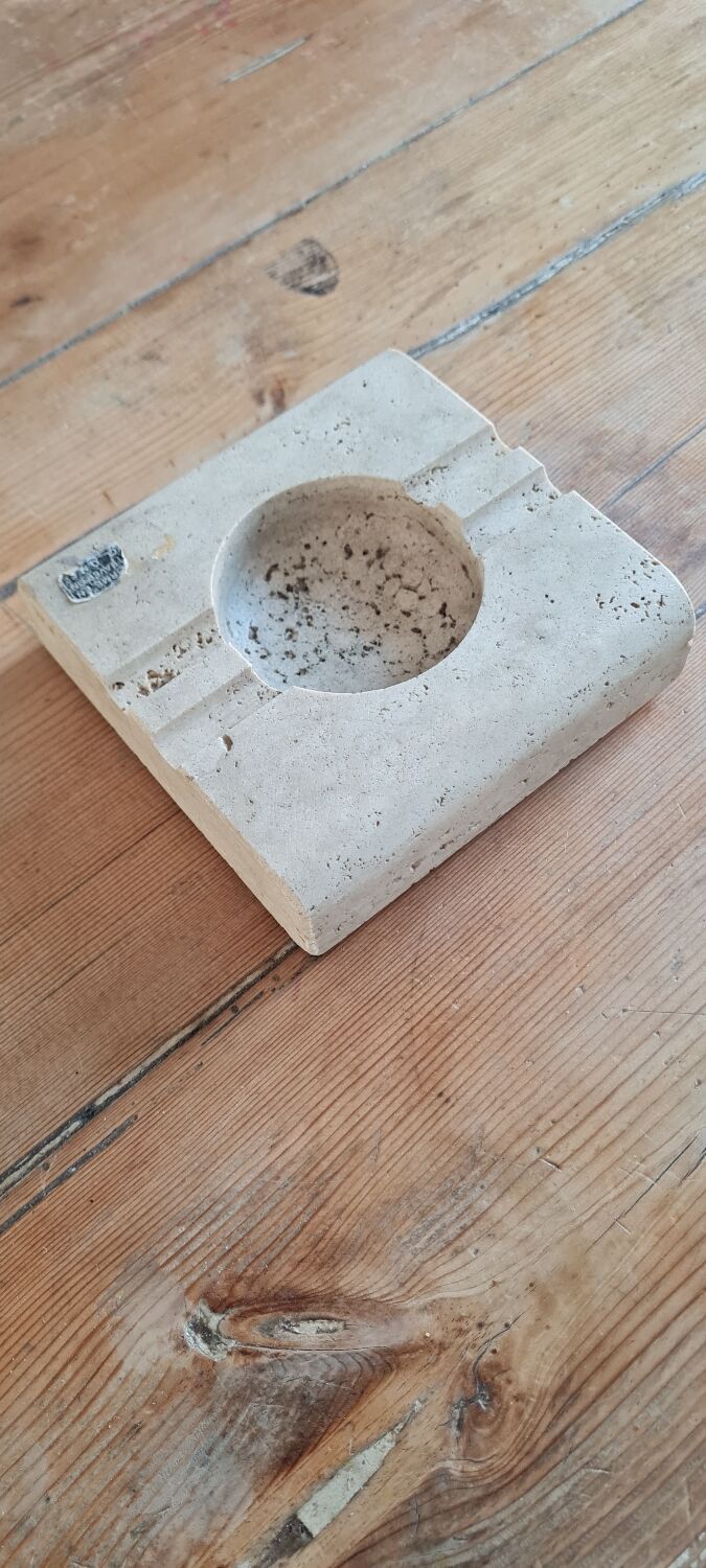 Travertine ashtray