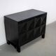 Ebonized brutalist bar cabinet by J. Batenburg for MI Belgium, 1960s